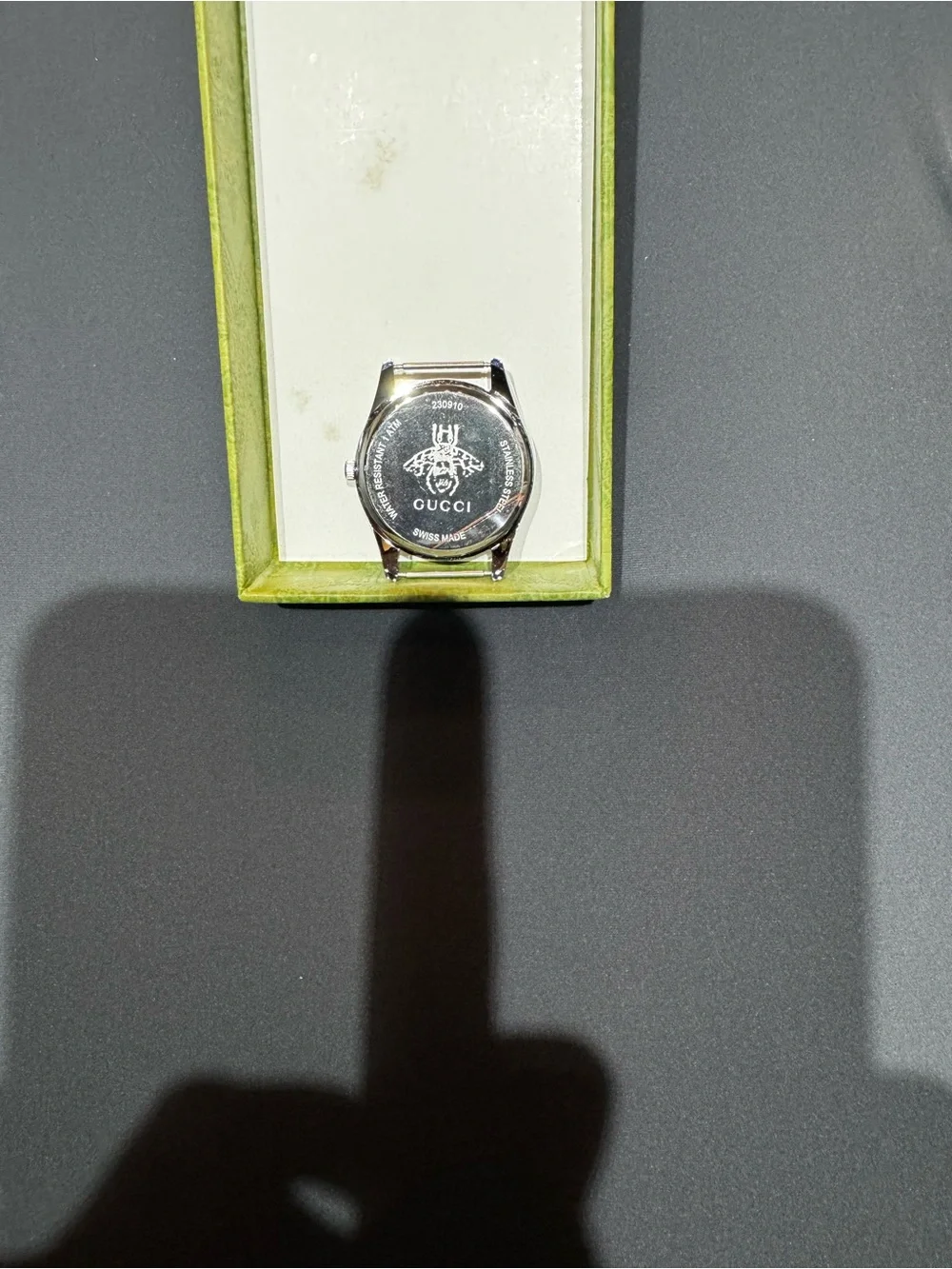 Gucci G-Timeless Bee Web Stripe Swiss Made Watch w/ Box